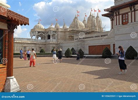 Temple of Shri Swaminarayan Mandir in London Editorial Photo - Image of ...