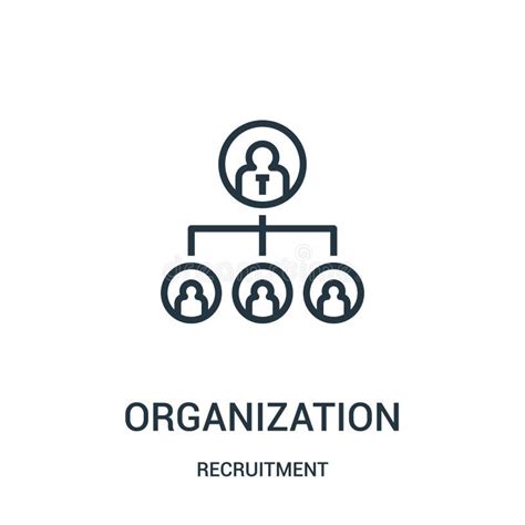 Organization Icon Vector From Recruitment Collection Thin Line