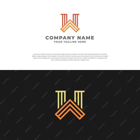 Premium Vector | Aw logo design