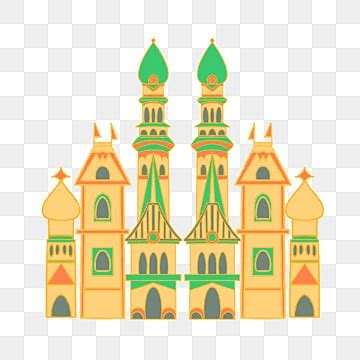 Cartoon Islamic Mosque Building PNG Vector PSD And Clipart With