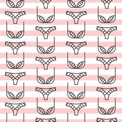 Fashion Sexy Lingerie Seamless Pattern Royalty Free Vector