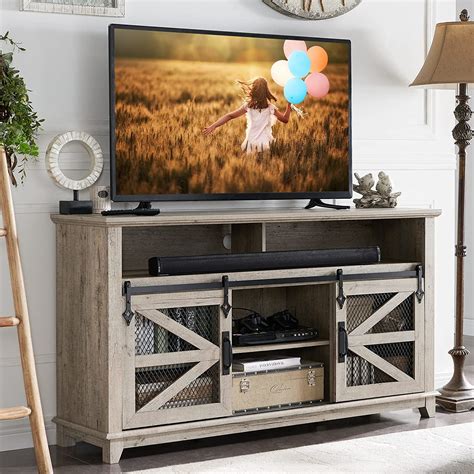 Tv Stand For 65 Inch Tv Industrial And Farmhouse Media Entertainment