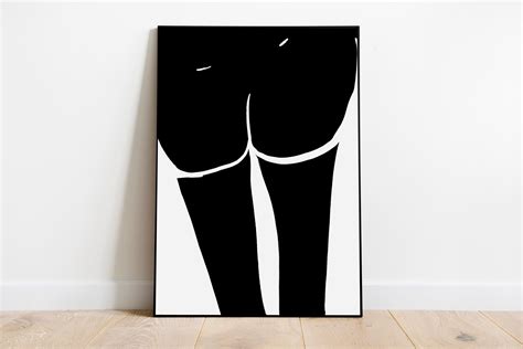 Tasteful Nudes Nude Butt Butt Poster Art Printable Black Owned Art Printable Postcards