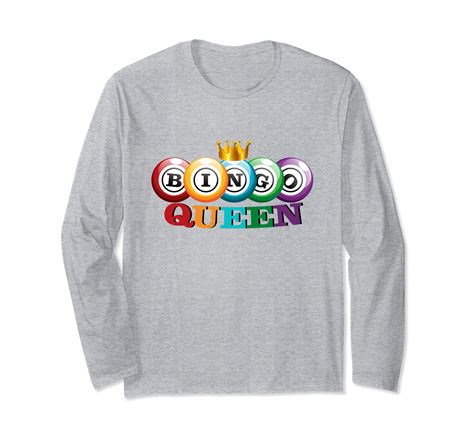 Bingo Queen Bingo Player Gift Funny Long Sleeve Shirt Lvs