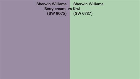 Sherwin Williams Berry Cream Vs Kiwi Side By Side Comparison