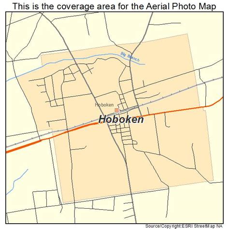 Aerial Photography Map of Hoboken, GA Georgia