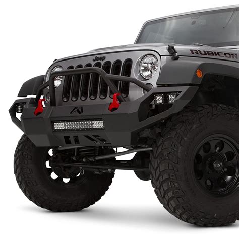 Fab Fours® Jeep Wrangler 2007 2016 Vengeance Full Width Front Hd Bumper With Pre Runner Guard