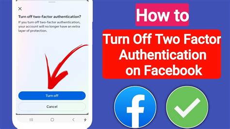 How To Turn Off Two Factor Authentication On Facebook Turn Off Two Factor Authentication Youtube