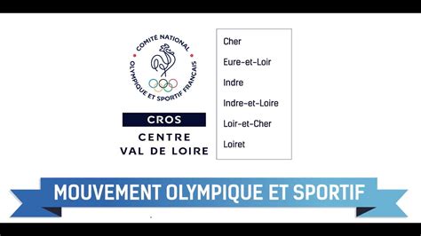 Le Mouvement Olympique Et Sportif Centre Val De Loire En Vid O Youtube