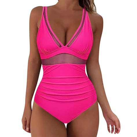 Taiaojing Women S Bikini Set Sexy Mesh Tummy Siamese Control Swimsuit