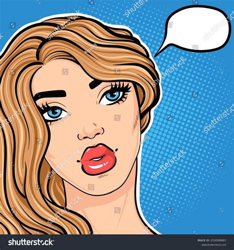 Pop Art Woman Thinking Text Cloud Stock Illustration 2150589887 Shutterstock