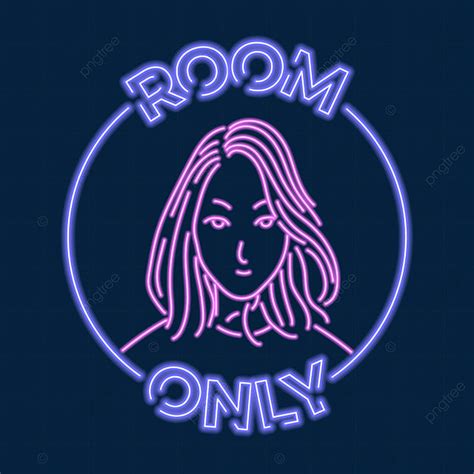 Room Female Only Lettering Neon Sign Effect Room Female Only Png And