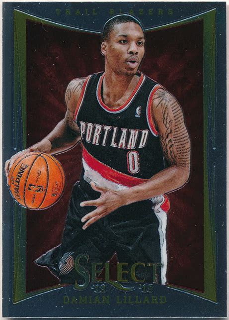 Damian Lillard Nba Panini Select Rc Rookie Card