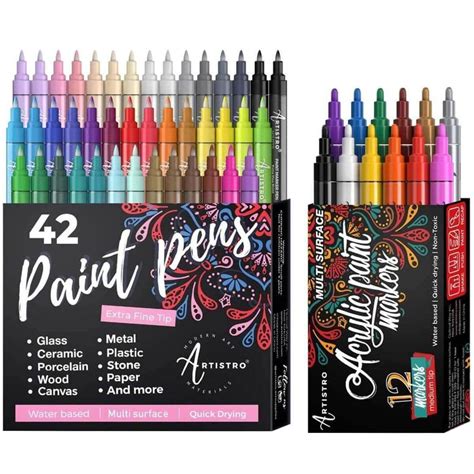 Artistro Extra Fine Medium Tip Acrylic Paint Marker Pens