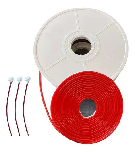 Paquete 320 Mts Rollo Manguera Neon Led Flex Rojo