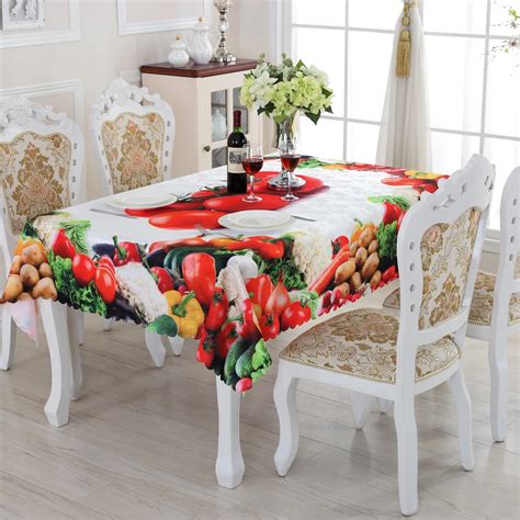 2016 New Rectangular Tablecloths Fruit Pattern High Quality Practical Household Goods Table