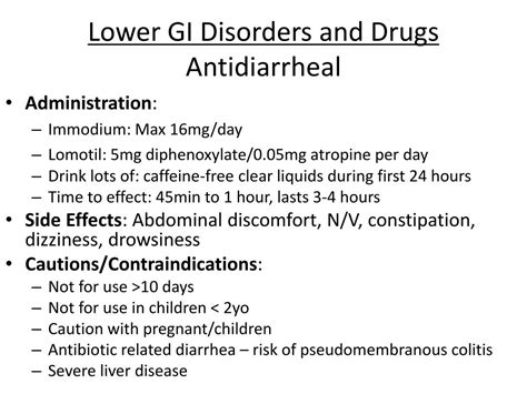 Ppt Mcp Gastrointestinal Genitourinary Drugs Powerpoint