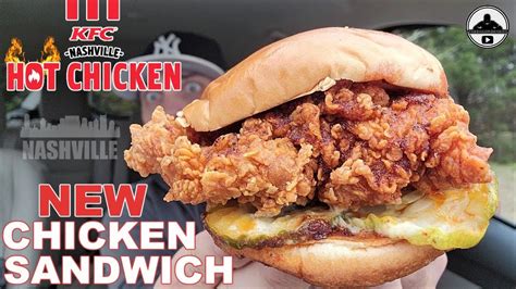 Kfc® Nashville Hot Chicken Sandwich Review 🎶🔥🐔🥪 Theendorsement Youtube