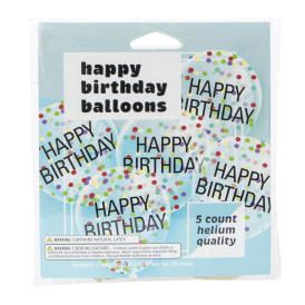 Confetti Filled Happy Birthday Balloons 5-Count | Five Below