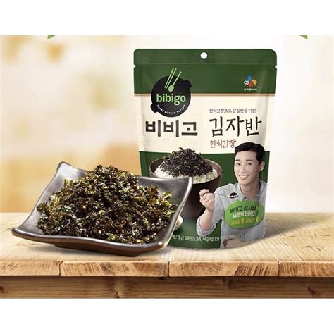 Ready Stock Korea Bibigo Seaweed Flake With Korean Soy Sauce Seaweed