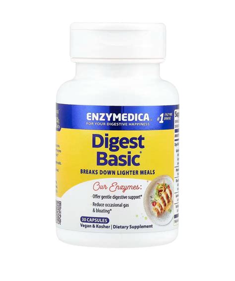 Купити Enzymedica, Digest Basic, формула основних ферментів Essential ...