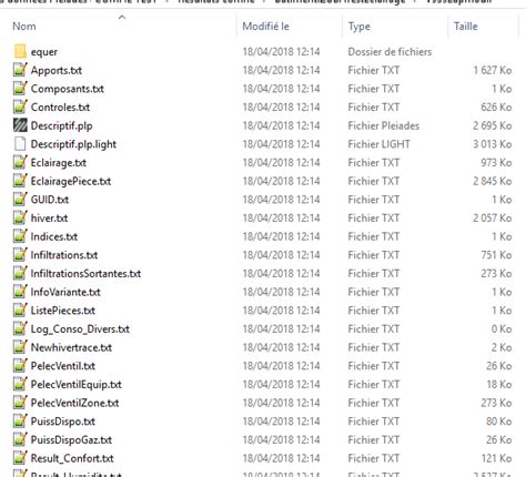 Fichiers De Sortie Documentation Des Logiciels Izuba Nergies