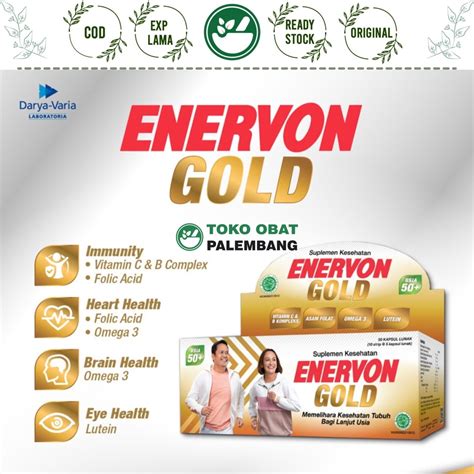 Jual Box Enervon Gold Isi Kapsul Strip Enervon C Gold Lutein