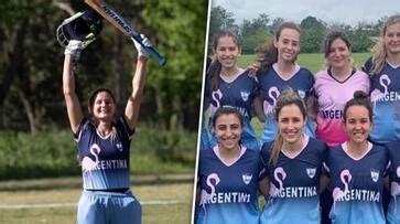 Argentina women's cricket team sets new records; Scores 427 runs in 20 ...