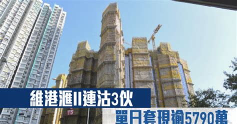 熱辣新盤放送｜維港滙ii連沽3伙 單日套現逾5790萬 星島日報