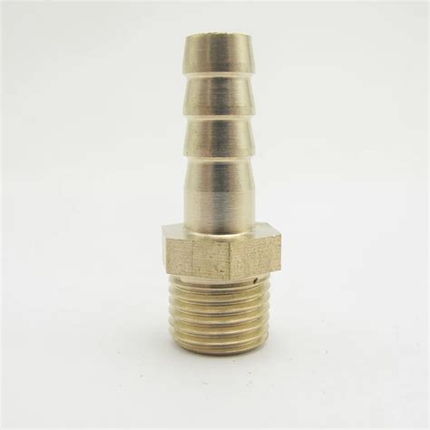 8mm OD Hose Barb X M12x1 25 Metric Male Thread Brass Barbed Pipe