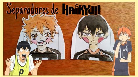 Haikyuu Separadores Manualidades Anime Youtube