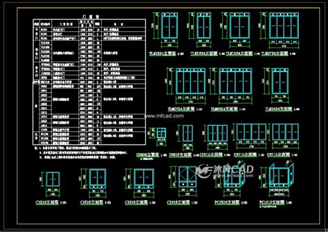 门窗表及门窗详图门窗表图集建筑图纸上的门窗表文秘苑图库
