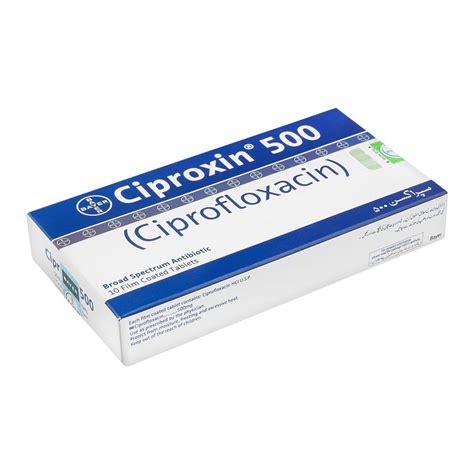 Order Bayer Pharmaceuticals Ciproxin Tablet, 500mg, 10-Pack Online at ...