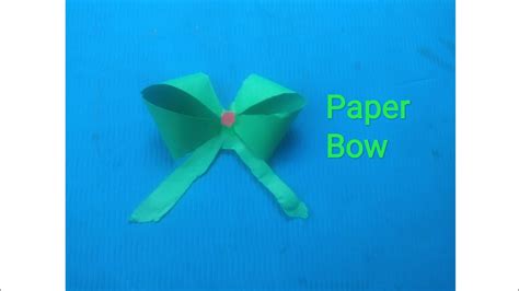 How To Make A Paper Bow At Home।। Pritis Craft Room।। Youtube