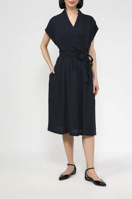 Платье с запахом в мелкий горох Auranna - цена 6990 ₽ купить в интернет ...
