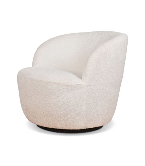 Fauteuil Walter Blanc Pivotant Opjet