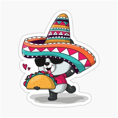 "Panda Funny Jill Biden Taco" Sticker for Sale by Rabiie-RH | Redbubble