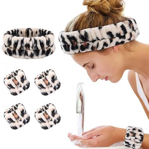 Headband And Wristband Set For Washing Face Soft Headbands Hair