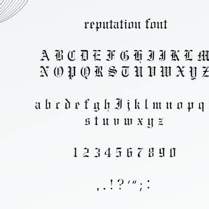 Buy Reputation Font SVG and PN'G Taylor Swift Eras Tour Online in India ...