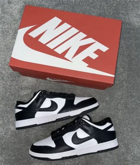 Nike Dunk Low Retro White Black Panda Gs Uk Us Fast Ship