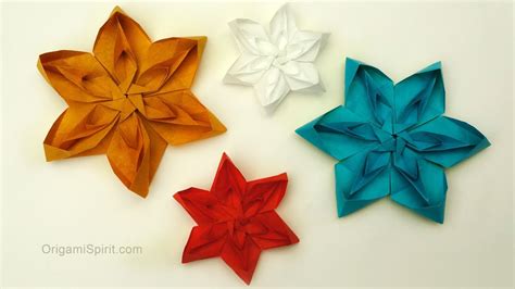 How To Make A Tesselated Flower ORIGAMI YouTube