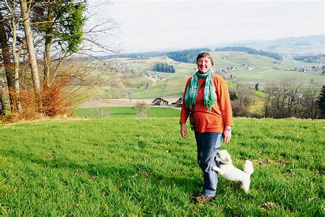 Ein beherzter Blick über Gemeinde Der Unter Emmentaler