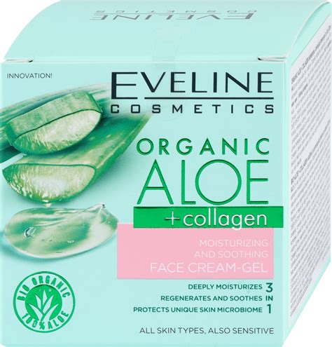 Eveline Cosmetics Organic Aloe Collagen Gel Krema Za Lice Ml Dm Hr