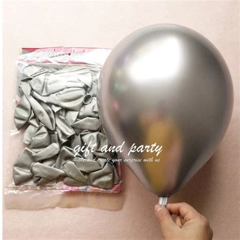 Jual Balon Latex Chrome Silver Balon Metalik Chrome Ballon Chrome