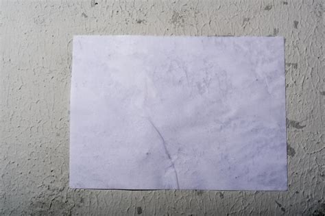 Imagen De Textura De Papel Blanco Mojado Pegado A La Pared Imagen De