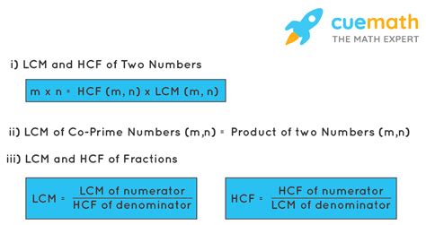 Relation Between Hcf And Lcm Formula Hcf And Lcm Of Numbers And