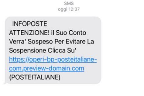 Phishing Se Anche Tu Hai Ricevuto Questo SMS Da Poste Italiane Fai