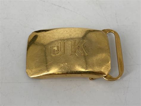 Lot 14kt Yellow Gold Belt Buckle