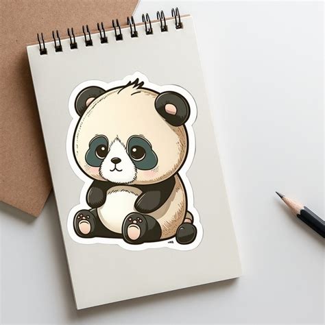 Cute Panda Png Stickers Digital Stickers Png File - Etsy