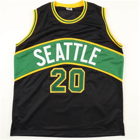 Gary Payton Signed Jersey JSA Players Ink Pristine Auction